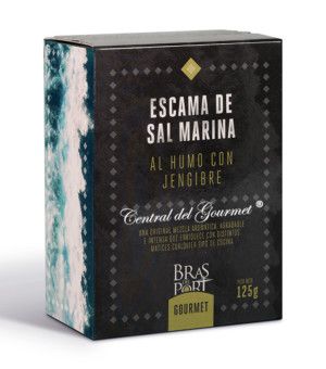Sea salt flakes smoke with ginger Bras del Port