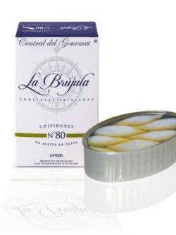 Chipirones La Brújula en Aceite Oliva 6-8 Gourmet