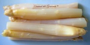 Presentation of White Asparagus Extra 6/8 Conservas Ria Origin Spain 390gr