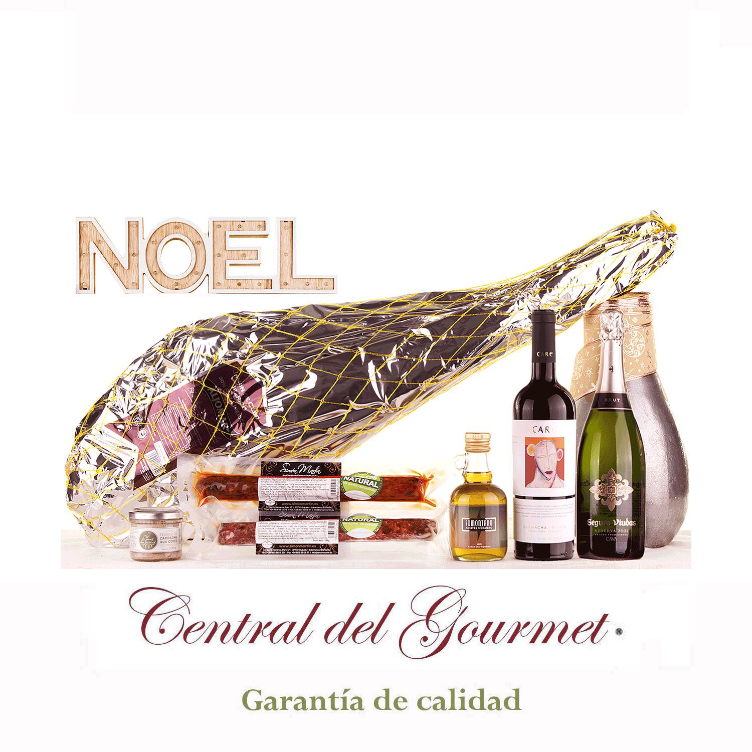 Jamonera Navidad Jamón Ibérico JRE03