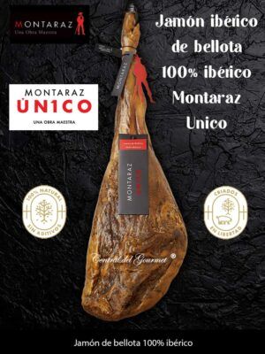 MONTARAZ Jamon Iberico de Bellota 100% UNICO sin conservantes