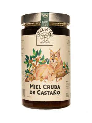 Miel de Castaño cruda artesana gourmet Jalea de Luz 950 gr