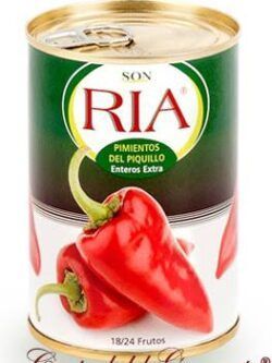 peppers piquillo whole extra roast 18-24 fruits of conservas angel ria origin navarra can 425gr