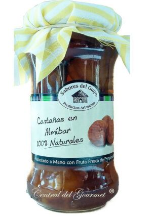 Chestnuts in Syrup artisans extra Flavors of the Guijo, jar 370gr