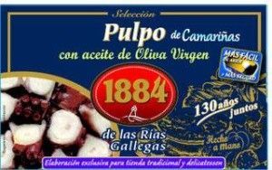Conservas 1884 Pulpo en aceite de oliva virgen lata 125 gr