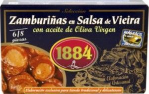Canned 1884 Scallops 6/8 sauce of vieira 125 gr