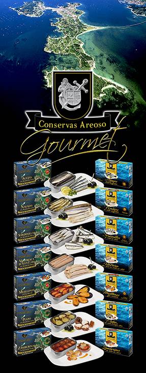 Conservas de marisco Gourmet de conservas Areoso grupo vengarco