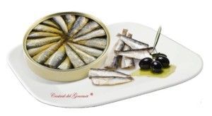 Presentación de Conservas Areoso sardinillas gourmet en aceite oliva 40/50 de las Rías Gallegas, lata 280ml