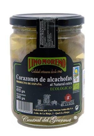 Corazones de Alcachofas Ecológicas Gourmet Lino Moreno