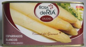 White asparagus Extra Thick 9/12 Conservas Ría Origin Spain tin 1 Kg