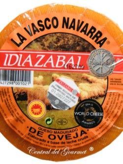 Idiazabal La Vasco Navarra Queso Puro leche cruda Oveja Ahumado 1,3kgr