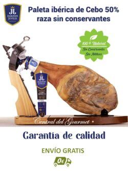 Paleta Cebo Ibérica 50% raza sin conservantes
