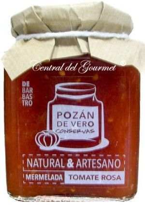 Tomato jam Pink Basbastro, Pozan de Vero, jar of 300 gr