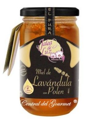 Lavender honey with Pollen Therapeutic ,pure handmade Jelly-Light, jar, 500g