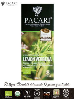 PACARI Chocolate Premium Ecológico con Cedrón