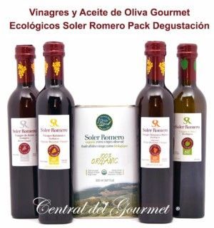 Pack Gourmet Soler Romero Organic olive Oil and Vinegars
