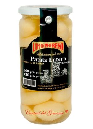 Patatas cocidas enteras baby primera Lino Moreno
