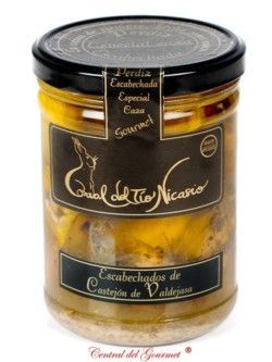 Partridge hunting pickled of Corral del tio Nicasio jar glass 750 gr
