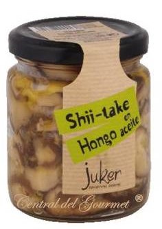 Shiitake Setas en aceite oliva virgen gourmet