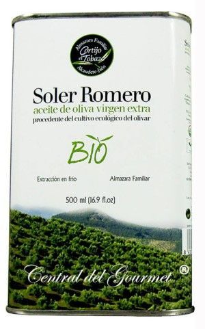 Olive oil Organic Extra Virgin Picual , Soler Romero, tin 500 ml